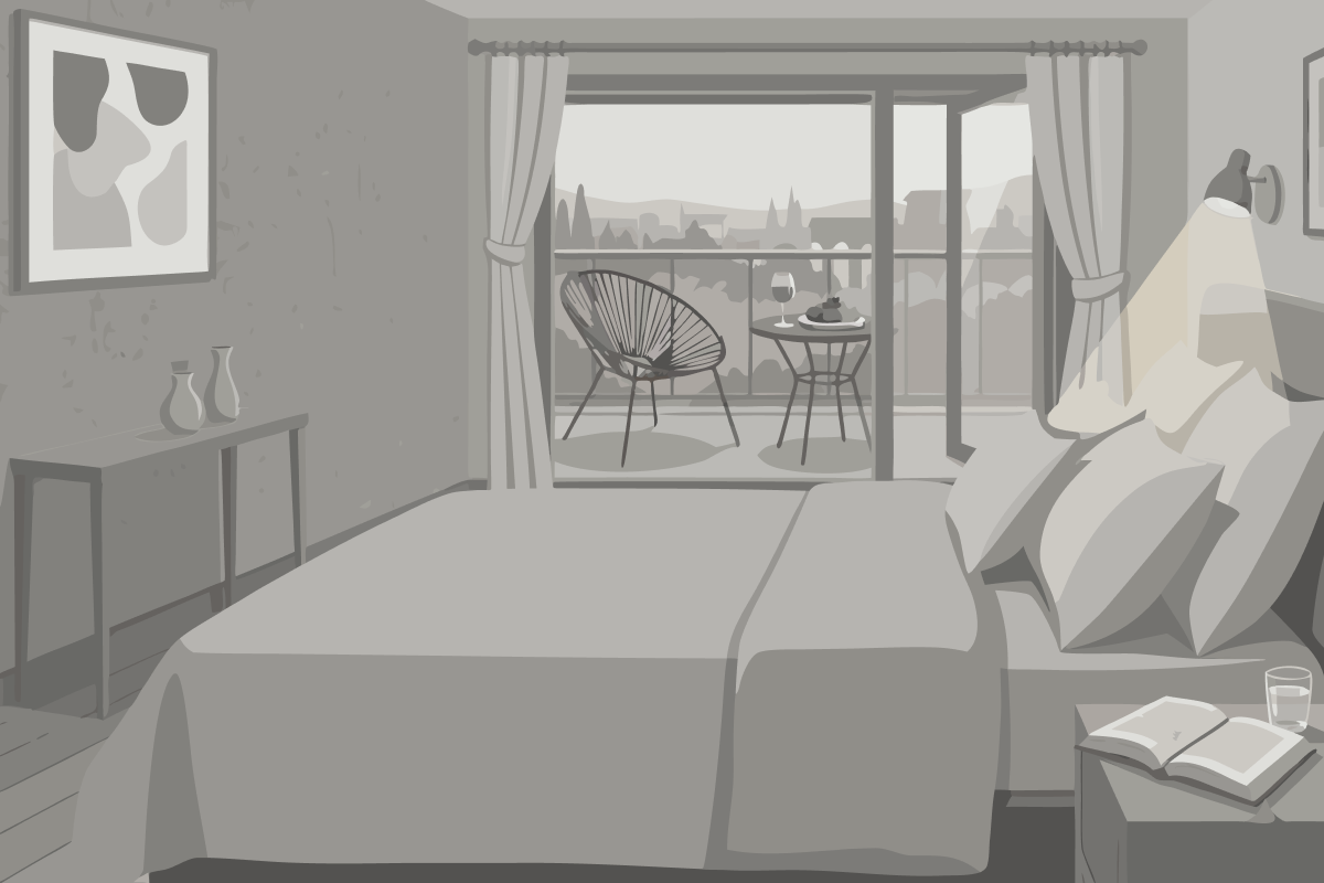 Familienzimmer mit Seeblick